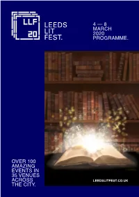 8 March 2020 Programme. Over 100 Amazing