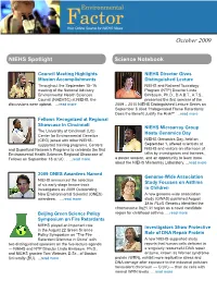 Efactor October 2009
