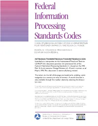 Federal Information Processing Codes (FIPS)