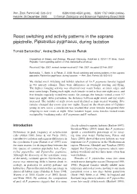 Roost Switching and Activity Patterns in the Soprano Pipistrelle, Pipistrellus Pygmaeus, During Lactation