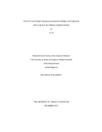Statistical Estimation in Multivariate Normal Distribution