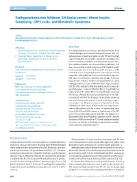 About Insulin Sensitivity, CRP Levels, and Metabolic Syndrome