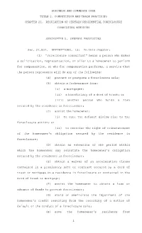 Business and Commerce Code Chapter 21. Regulation Of