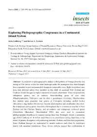 Exploring Phylogeographic Congruence in a Continental Island System
