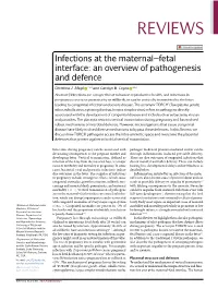 Infections at the Maternal–Fetal Interface: an Overview of Pathogenesis and Defence