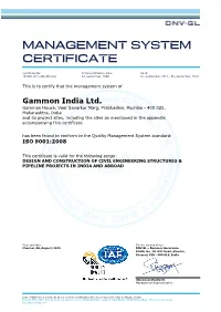 Management System Certificate