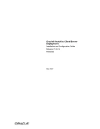 Oracle Autovue Installation and Configuration Guide