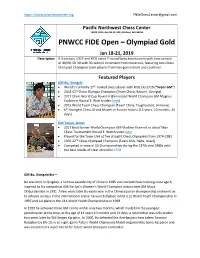 PNWCC FIDE Open – Olympiad Gold