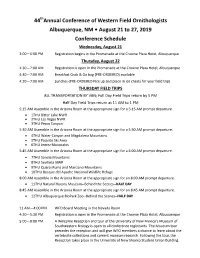 Schedule and Full Details