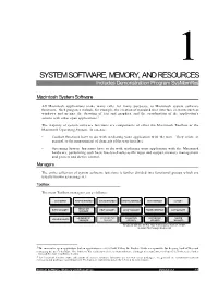 SYSTEM SOFTWARE, MEMORY, and RESOURCES Includes Demonstration Program Sysmemres