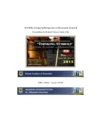 The Rôle of Supersyllabograms in Mycenaean Linear B July 1, 2015