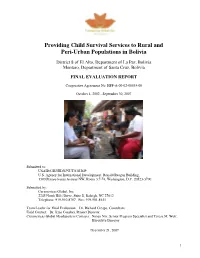 Final Evaluation Report 2007