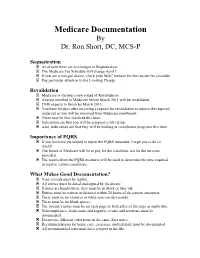 Medicare Documentation by Dr