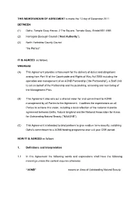 Nidderdale AONB SCHEDULE 2 PART 1 - STAFF UNIT STRUCTURE