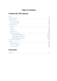 Table of Contents