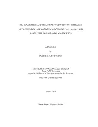 The Exploration and Preliminary Colonization of the Seno
