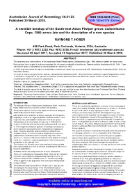 A Sensible Breakup of the South-East Asian Pitviper Genus Calloselasma Cope, 1860 Sensu Lato and the Description of a New Species