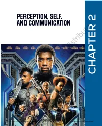 Chapter 2: Perception, Self, and Communication