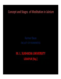 Concept and Stages of Meditation in Jainism