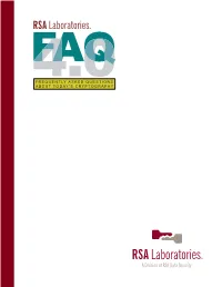 Question 1.1. What Is the RSA Laboratories' Frequently Asked