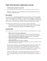 TADA (Task Dynamics Application) Manual