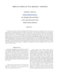 Thrust Control of Vtol Aircraft – Part Deux Daniel C. Dugan
