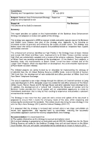 Barbican Area Enhancement Strategy – Report on Public Progress and Proposed Review