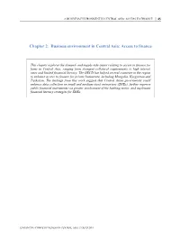 Chapter 2. Business Environment in Central Asia: Access to Finance