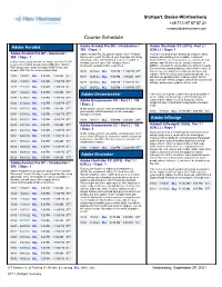 Course Schedule