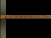 Hypersensitivity