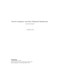 Nested Complexes and Their Polyhedral Realizations Andrei Zelevinsky