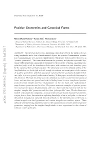 Positive Geometries and Canonical Forms