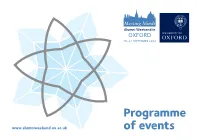 Programme of Events