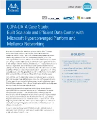 COPA-DATA Case Study: Built Scalable and Efficient Data Center with Microsoft Hyperconverged Platform and Mellanox Networking