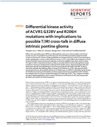 Differential Kinase Activity of ACVR1 G328V and R206H Mutations With