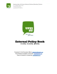 External Policy Book