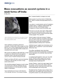 Mass Evacuations As Second Cyclone in a Week Forms Off India 24 May 2021