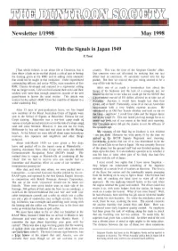 Newsletter 111998 May 1998