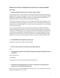 Proposal for Inclusion of Tranexamic Acid in the Who List of Essential Medicines