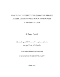 Selection of Connective Tissue Progenitors Based