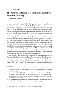 The Austrian Netherlands in the Second Half of the Eighteenth Century a Cautious Recovery