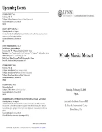2010-2011 Mostly Music: Mozart