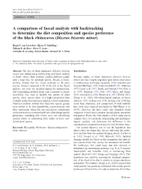 A Comparison of Faecal Analysis with Backtracking to Determine the Diet Composition and Species Preference of the Black Rhinoceros (Diceros Bicornis Minor)