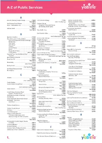 A-Z of Public Services 1