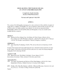 An Annotated Bibliography Africa
