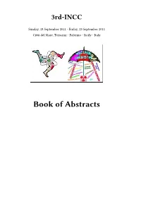 Book of Abstracts Ii Contents