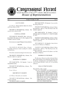 Congressional Record O H Th PLENARY PROCEEDINGS of the 17 CONGRESS, THIRD REGULAR SESSION 1 P 907 H S ILIPPINE House of Representatives