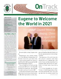 Eugene to Welcome the World in 2021