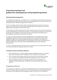 Guide for Prospective Governors