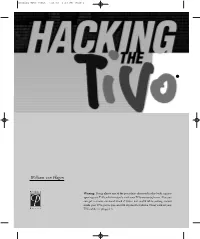 Hacking TIVO-00Fnt 7/23/03 5:38 PM Page 1